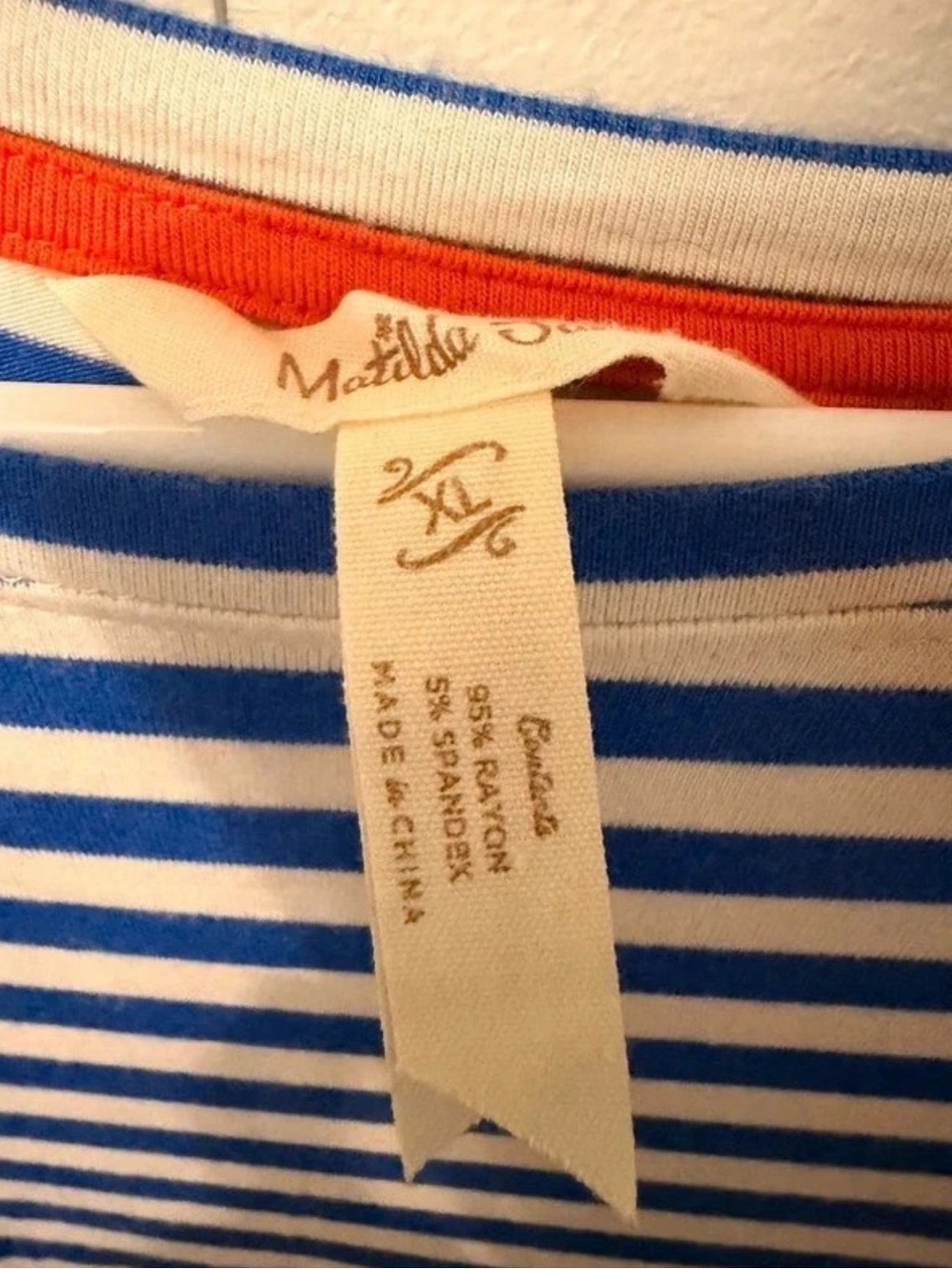 Matilda Jane Blue & White Striped-top
